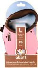 ALCOTT Adventure Retractable Leash Pink Large 16ft - For Dogs up to 110lbs