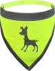 ALCOTT Visibility Dog Bandana Yellow Medium - Fits 14in-20in