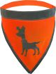 ALCOTT Visibility Dog Bandana Orange Large - Fits 18in-26in