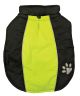 FASHION PET Sporty Jacket - Black & Green - Extra Large 24in-29in