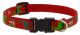 Lupine 1/2in Happy Holidays-Red 8-12 Adj Collar