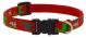 ***Lupine 1/2in Happy Holidays-Red 10-16 Adj Collar