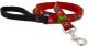 Lupine 3/4in Happy Holidays-Red 6ft Leash