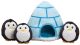 PATCHWORK XMAS Igloo & Penguins 6in
