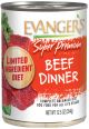 EVANGERS Super Premium LID Beef & Rice Dinner Dog Can 12.5oz