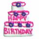 TAJ MA HOUND Birthday Cake Cookie Pink