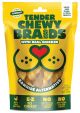 DISCO LENNOX Tender Chewy Braids with Real Chicken Rawhide Alternative 4pk