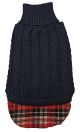 FASHION PET Un-Tucked Sweater Navy Extra Small