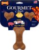 NYLABONE Gourmet Style Strong Chew Toy Wishbone Bacon Large