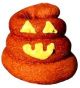 TAJ MA HOUND Jack-O-Lantern Poop Emoji Gourmet Cookie