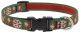 LUPINE Dog Christmas Plaid 3/4in wide x 13-22in Adj Collar