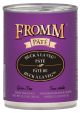 FROMM Pate Grain Free Duck A La Veg for Dogs 12.2oz  can
