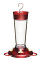 MORE BIRDS Ruby Glass Hummingbird Feeder 10oz