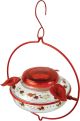 NATURE'S WAY Crimson Corsage Glass Hummingbird Feeder