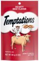 TEMPTATIONS Cat Treats Hearty Beef 3oz