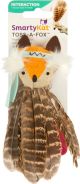 SMARTYKAT Toss-A-Fox Feather Toss & Chase Cat Toy