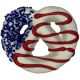 PREPPY PUPPY Patriotic Pretzel Cookie