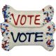 PREPPY PUPPY Vote Bone 5.5in Cookie