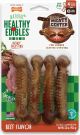 NYLABONE Healthy Edibles Meaty Center Natural Dog Treats Beef Small 4pk