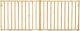 Extra Wide Wood Pet Gate 24in X 53-94in