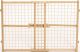 Wood/Wire Mesh Pet Gate 24 x 29-41.5 in