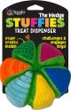 Spunky Pup Stuffies Treat Dispenser Toy Wedge