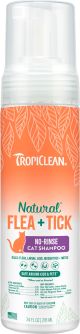 TROPICLEAN Natural Flea & Tick Waterless Shampoo For Cats 7.4oz