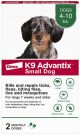 K9 Advantix Classic for Small Dogs, 4-10lbs 2pk