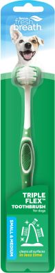 TROPICLEAN Tripleflex Toorthbrush for Small/Medium Dogs