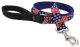 LUPINE MICROBATCH OLD GLORY DOG 1IN LEASH 6FT