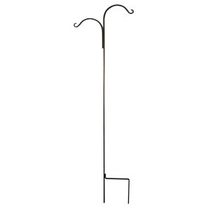 Wrought Iron Crane Double Shepherds Hook 90in PC-3
