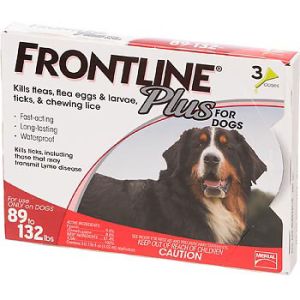 Frontline Plus for Dogs 89-132lb 3 Month Supply