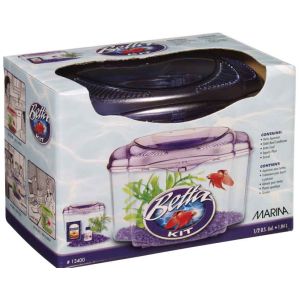 MARINA Betta Kit Purple 0.5gallons
