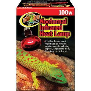 Nocturnal Infrared Heat Lamp Red 100 Watt