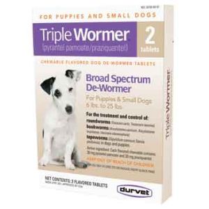 Triple Wormer Puppy and Small Dog 2 tablets