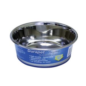 Durapet Premium Rubber-Bonded Stainless Steel Bowl 1.25 quart