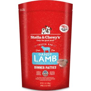 STELLA & CHEWY'S Dog Raw Frozen Dandy Lamb 1.5oz Patties 3lb
