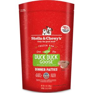 STELLA & CHEWY'S Dog Raw Frozen Duck Duck Goose 1.5oz Patties 3lb