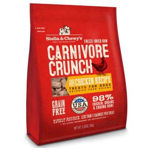 STELLA & CHEWY'S Carnivore Crunch Cage Free Chicken Recipe Dog Treat 3.25oz