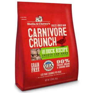 STELLA & CHEWY'S Carnivore Crunch Cage Free Duck Recipe Dog Treat 3.25oz