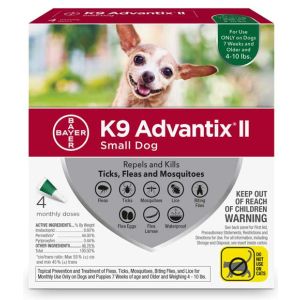 K9 Advantix II 1-10 lb 4 pack