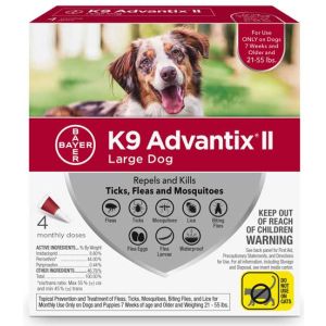 K9 Advantix II 21-55 lb 4 pack
