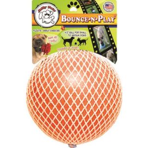 Jolly Ball Bounce N Play Orange 4.5in - for Small Dogs 0-20lbs