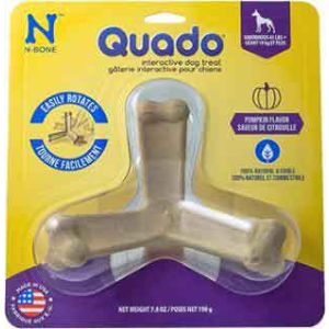 N-Bone Quado Interactive Dog Treat X-Large Pumpkin