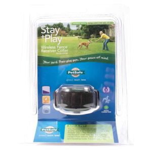 Stay+Play Wireless Fence Rechargeable Receiver Collar