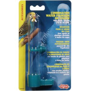 LIVING WORLD Combination Water Fountain or Feeder Small