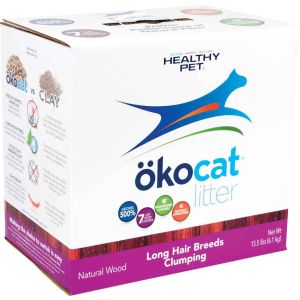 Okocat Natural Wood Cat Litter, Low Track Mini Pellets 10LBS