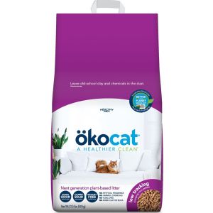 Okocat Natural Wood Cat Litter, Low Track Mini Pellets 21.5LB