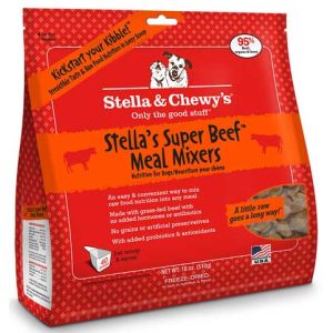 STELLA & CHEWY'S Dog Freeze Dried Stella's Super Beef Meal Mixers 18oz