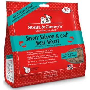 STELLA & CHEWY'S Dog Freeze Dried Savory Salmon & Cod Meal Mixers 8oz